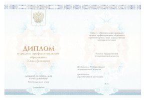 Диплом колледжа 2014 - 2019 в Чите